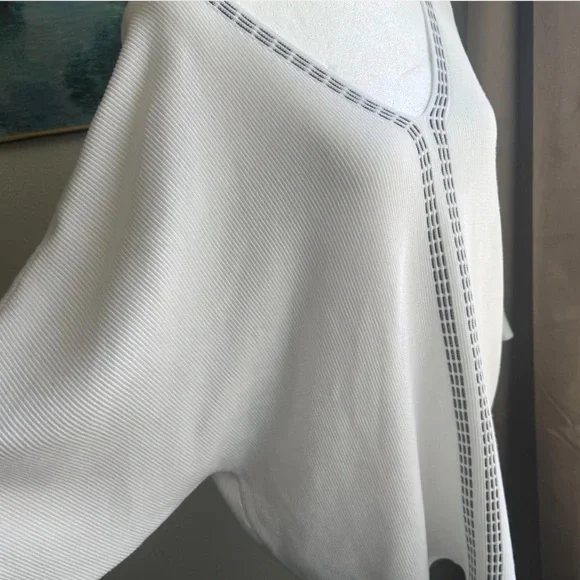 Liquid Batwing Knit Tunic Top Indie Sleaze Boho Chic Fairy Grunge Downtown Girl - Picture 2 of 8